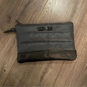 Coach wristlet Wallet pouch‎ quilted & leather